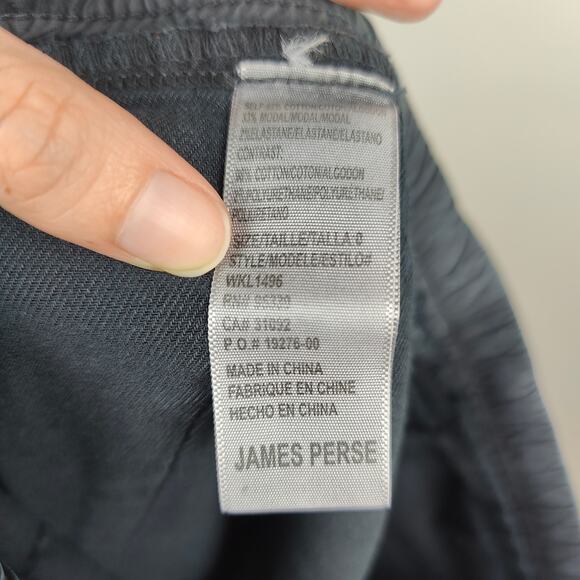 Standard James Perse Pants Womens 0 XS Dark Gray Modal Cotton Joggers Lounge - Picture 8 of 9